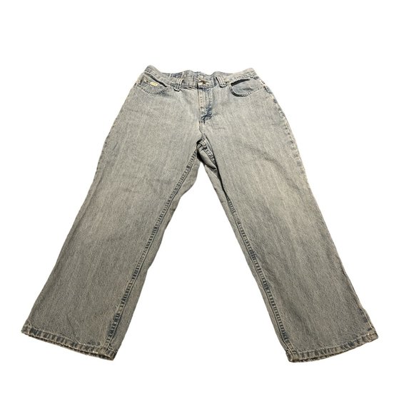 RIDERS BY LEE Jeans Lt Wash 34" Waist Length 39 1/2" Mom Style High Waist - Picture 3 of 16